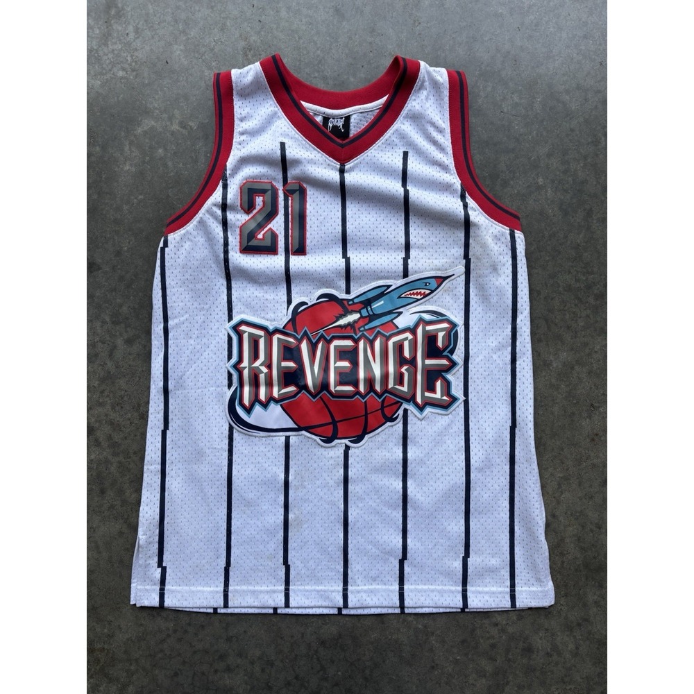 Revenge Rockets Basketball Jersey #21 Size Medium Performance Streetwear